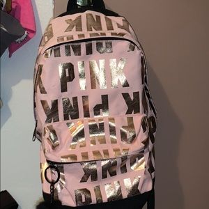 Pink miniature back pack no stains